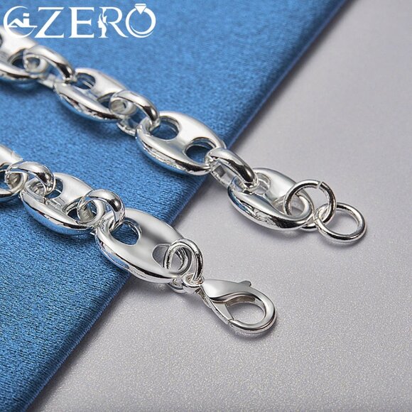 Stunning 7.75 Inch Long Anchor Style Bracelet - Silver - Picture 5 of 6